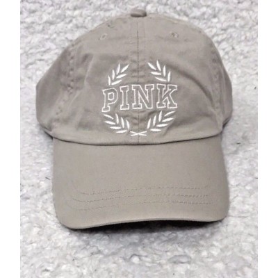 Victoria Secret Pink Embroidered Black & White Adjustable Baseball Cap O/S  eb-62814138